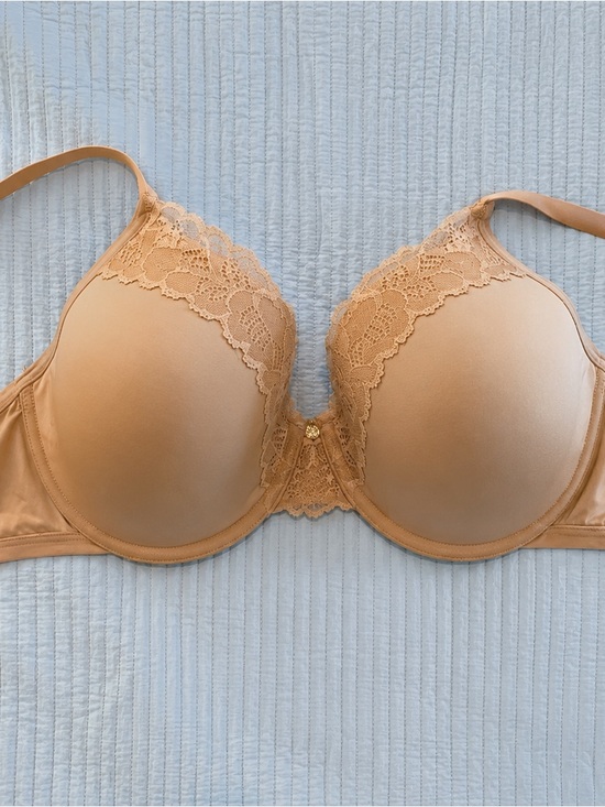Natori Other - Natori Refined Contour Underwire Bra Nude/Beige Lace Trim 34DDD